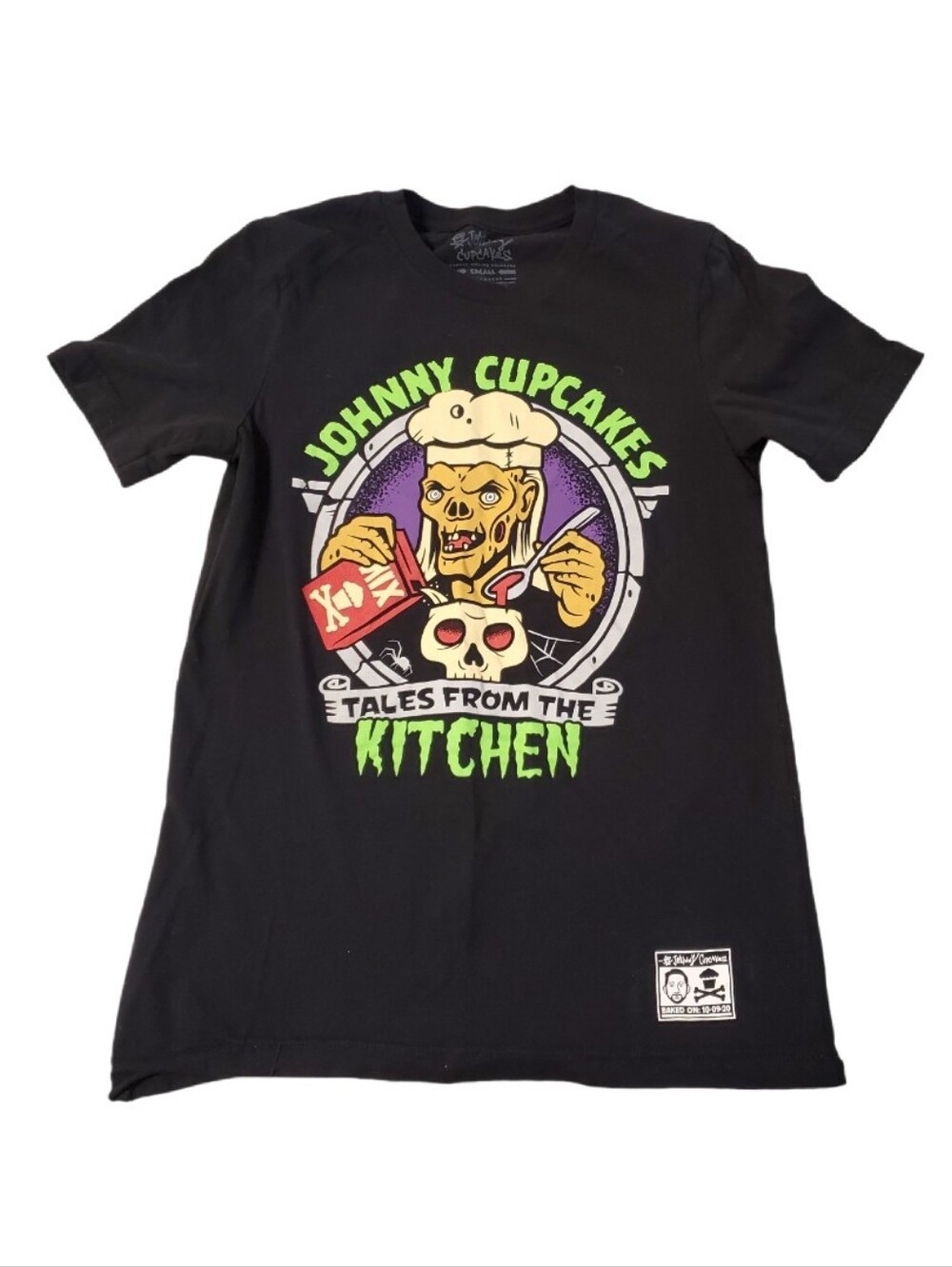 Johnny Cupcakes Rare Tales From The Kitchen Crypt Keeper Black T-shirt Small